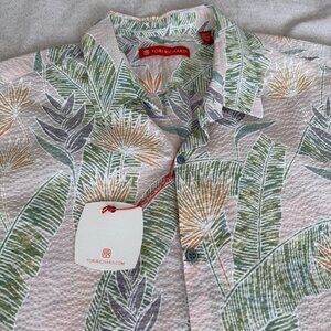 NWT Mens Tori Richard Hawaiian Tropical Aloha Cotton Lawn Button Up Shirt M